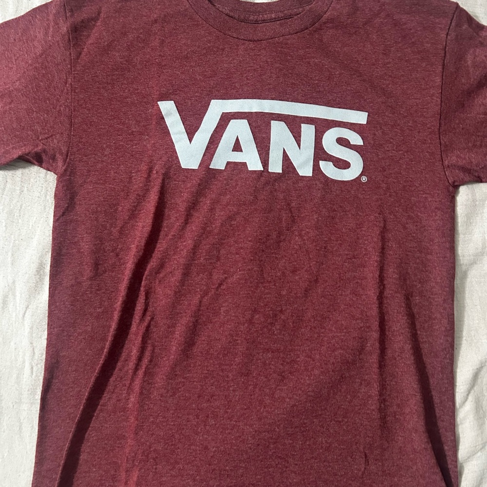 Vans Burgundy Crew Neck Tee